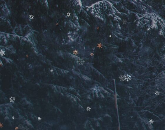 Falling Snow With Sparticles.js